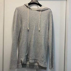 Men’s velvet soft grey hoodie